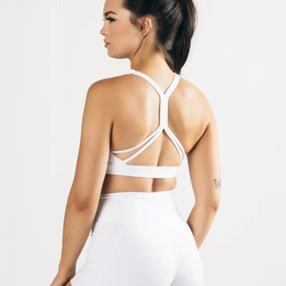 Alphalete White Sports Bra